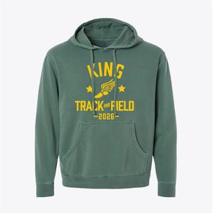 Martin Luther King Middle School Track and Field Pigment-Dyed Hoodie