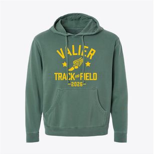 Valier High School Track and Field Pigment-Dyed Hoodie