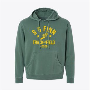 S G Finn School Track and Field Pigment-Dyed Hoodie