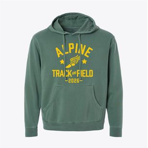 Alpine Elementary School Track and Field Pigment-Dyed Hoodie
