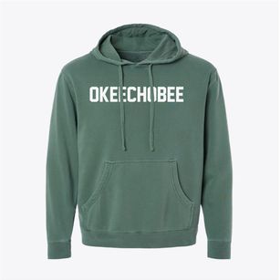 Okeechobee Florida Classic Block Pigment-Dyed Hoodie