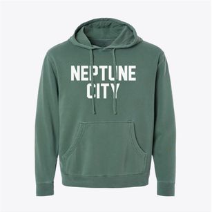Neptune City New Jersey Classic Block Pigment-Dyed Hoodie