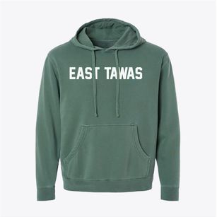 East Tawas Michigan Classic Block Pigment-Dyed Hoodie
