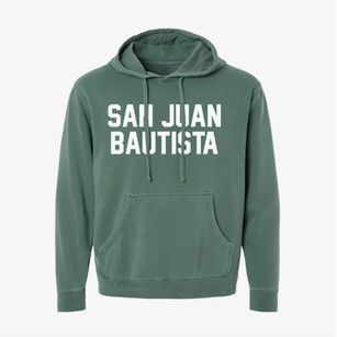 San Juan Bautista California Classic Block Pigment-Dyed Hoodie