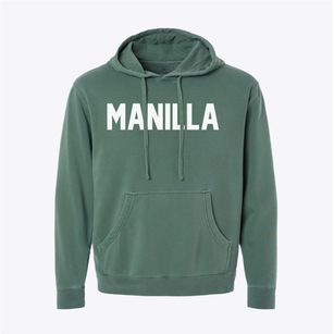 Manilla Iowa Classic Block Pigment-Dyed Hoodie