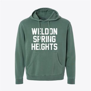 Weldon Spring Heights Missouri Classic Block Pigment-Dyed Hoodie