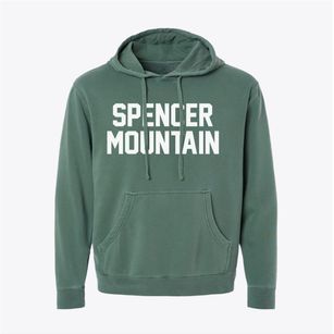 Spencer Mountain North Carolina Classic Block Pigment-Dyed Hoodie