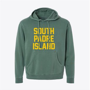 South Padre Island Texas Classic Block Pigment-Dyed Hoodie