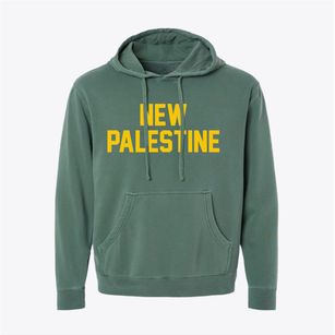 New Palestine Indiana Classic Block Pigment-Dyed Hoodie