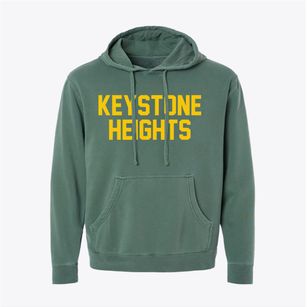 Keystone Heights Florida Classic Block Pigment-Dyed Hoodie