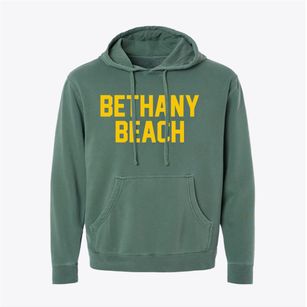 Bethany Beach Delaware Classic Block Pigment-Dyed Hoodie