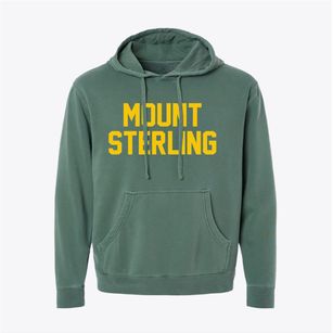 Mount Sterling Iowa Classic Block Pigment-Dyed Hoodie