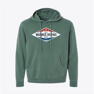 Warner Robins Georgia Diamond Star Pigment-Dyed Hoodie