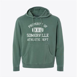 Somerville Massachusetts Athletic Dept Pigment-Dyed Hoodie