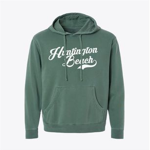 Huntington Beach California Vintage Team Pigment-Dyed Hoodie