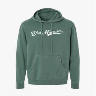 West Milwaukee Wisconsin Vintage Team Pigment-Dyed Hoodie