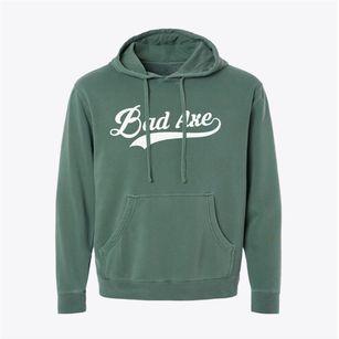 Bad Axe Michigan Vintage Team Pigment-Dyed Hoodie