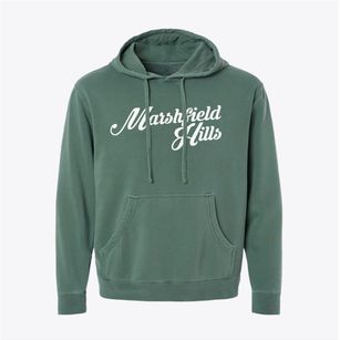 Marshfield Hills Massachusetts Vintage Team Pigment-Dyed Hoodie