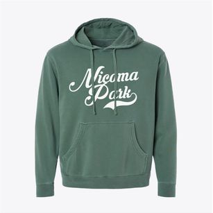 Nicoma Park Oklahoma Vintage Team Pigment-Dyed Hoodie