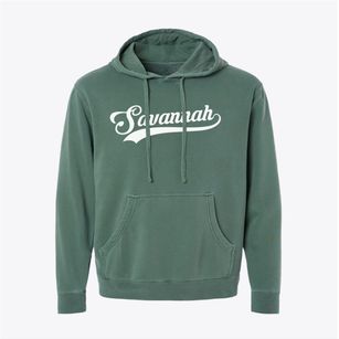 Savannah Georgia Vintage Team Pigment-Dyed Hoodie