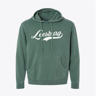 Leesburg Ohio Vintage Team Pigment-Dyed Hoodie