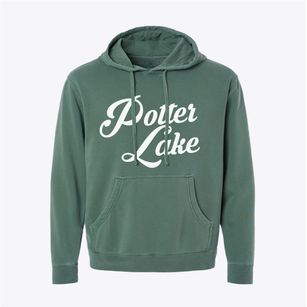 Potter Lake Wisconsin Vintage Team Pigment-Dyed Hoodie