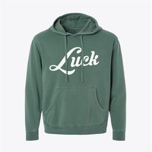 Luck Wisconsin Vintage Team Pigment-Dyed Hoodie