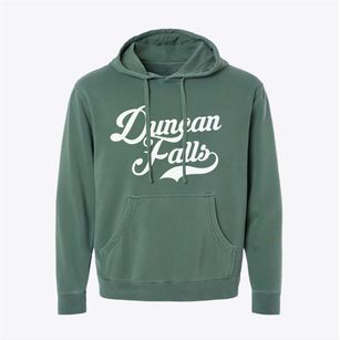Duncan Falls Ohio Vintage Team Pigment-Dyed Hoodie