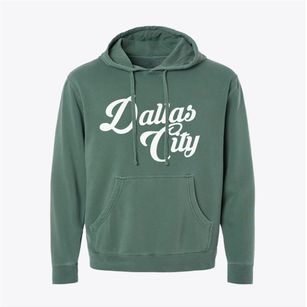 Dallas City Illinois Vintage Team Pigment-Dyed Hoodie