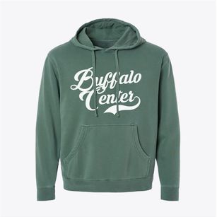 Buffalo Center Iowa Vintage Team Pigment-Dyed Hoodie
