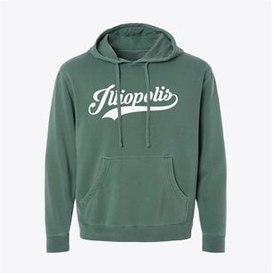 Illiopolis Illinois Vintage Team Pigment-Dyed Hoodie