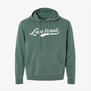 Lake Forest Illinois Vintage Team Pigment-Dyed Hoodie