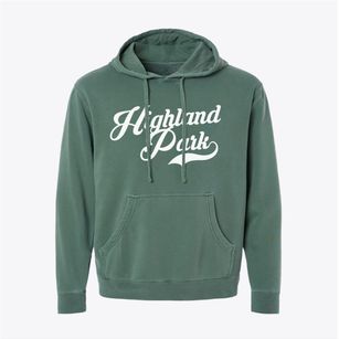 Highland Park Florida Vintage Team Pigment-Dyed Hoodie