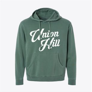 Union Hill Illinois Vintage Team Pigment-Dyed Hoodie