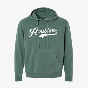 Houston Texas Vintage Team Pigment-Dyed Hoodie