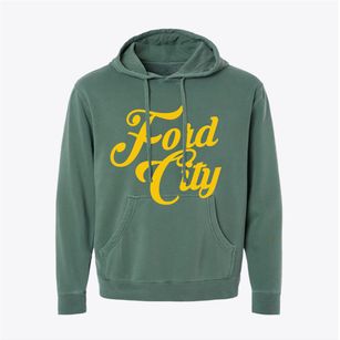 Ford City California Vintage Team Pigment-Dyed Hoodie