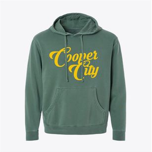 Cooper City Florida Vintage Team Pigment-Dyed Hoodie