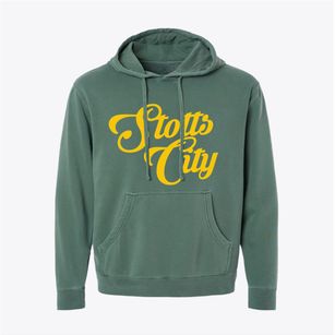 Stotts City Missouri Vintage Team Pigment-Dyed Hoodie