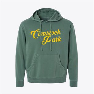 Comstock Park Michigan Vintage Team Pigment-Dyed Hoodie