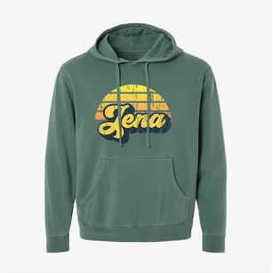 Jena Louisiana Sublime Sunset Pigment-Dyed Hoodie