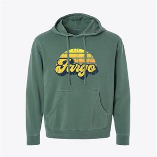 Fargo North Dakota Sublime Sunset Pigment-Dyed Hoodie