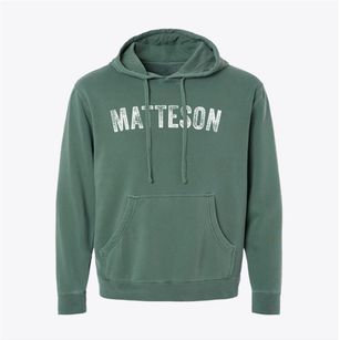 Matteson Illinois Timeless Retro Pigment-Dyed Hoodie