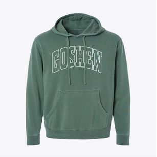 Goshen Utah Trendy Block Pigment-Dyed Hoodie