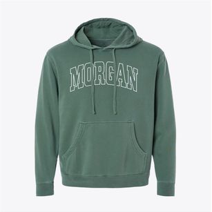 Morgan Vermont Trendy Block Pigment-Dyed Hoodie
