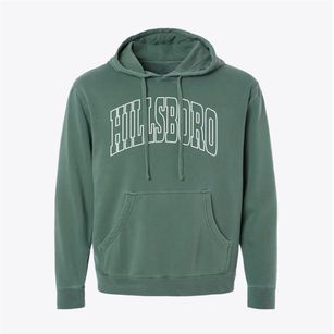 Hillsboro Alabama Trendy Block Pigment-Dyed Hoodie