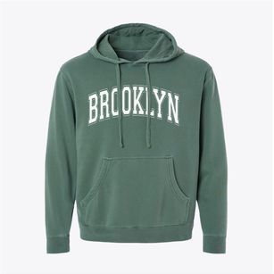 Brooklyn New York Varsity Pigment-Dyed Hoodie