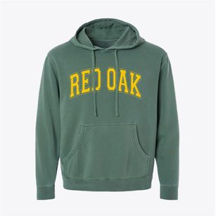 Red Oak Iowa Varsity Pigment-Dyed Hoodie