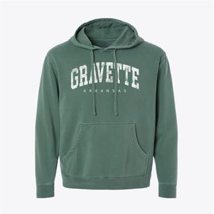 Gravette Arkansas Urban Vibe Pigment-Dyed Hoodie