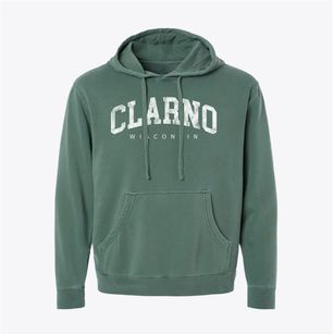 Clarno Wisconsin Urban Vibe Pigment-Dyed Hoodie