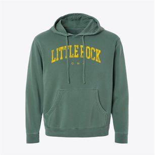 Little Rock Iowa Urban Vibe Pigment-Dyed Hoodie